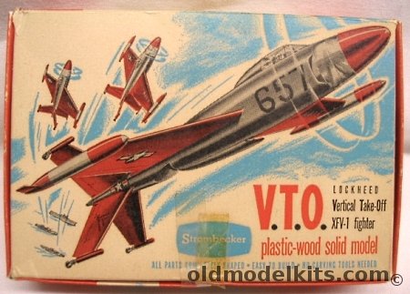 Strombecker 1/72 Lockheed VTO Vertical Take-Off XFV-1 Fighter, C50-89 plastic model kit